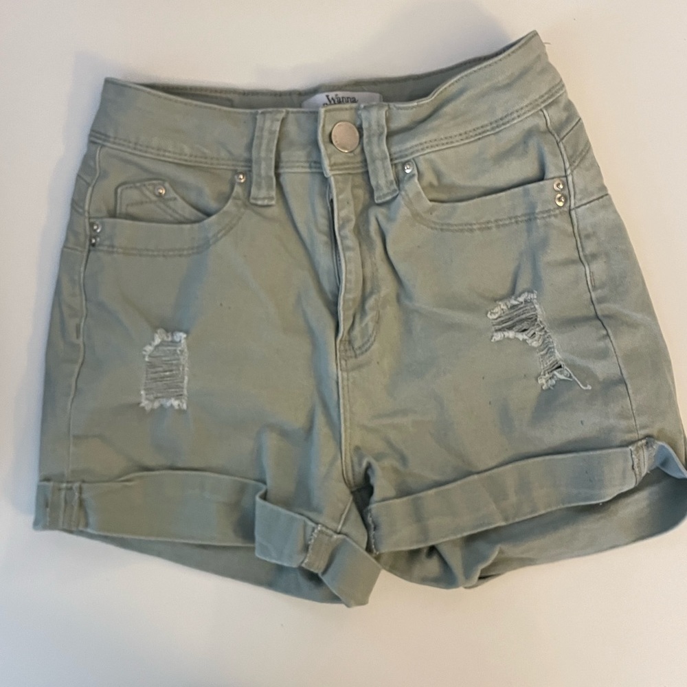 Green shorts